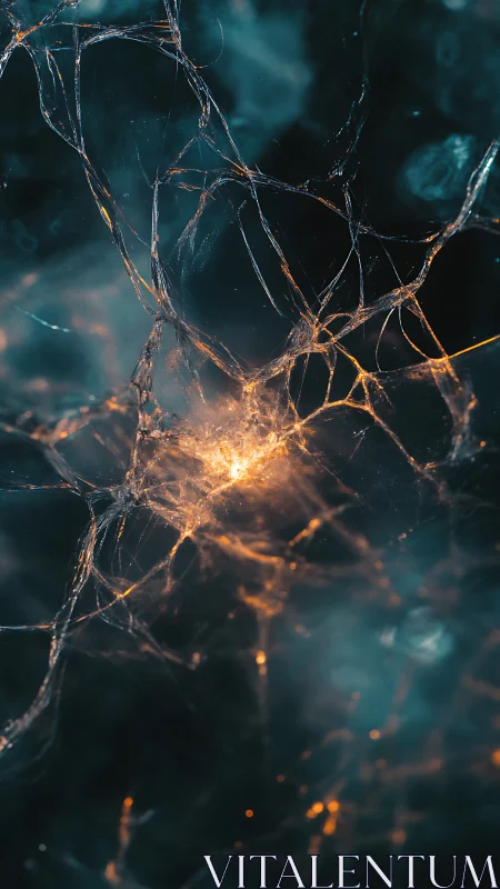 Starwired Neuron Bloom in a Midnight Cosmic Lattice.