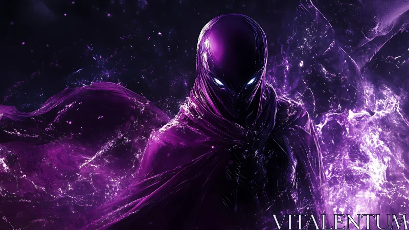 Mystic purple wraith emerges from swirling cosmic energy.