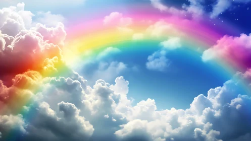 Spectral atmospheric arc above cumulonimbus cloud formations