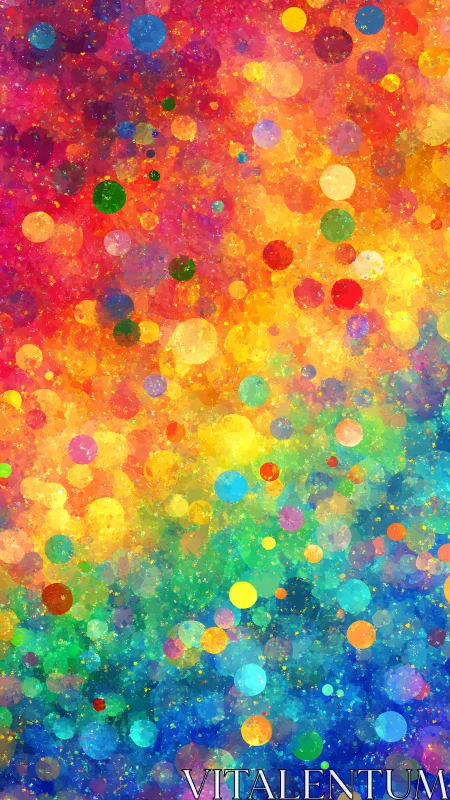 Chromatic bokeh field renders layered rainbow diffusion dynamics