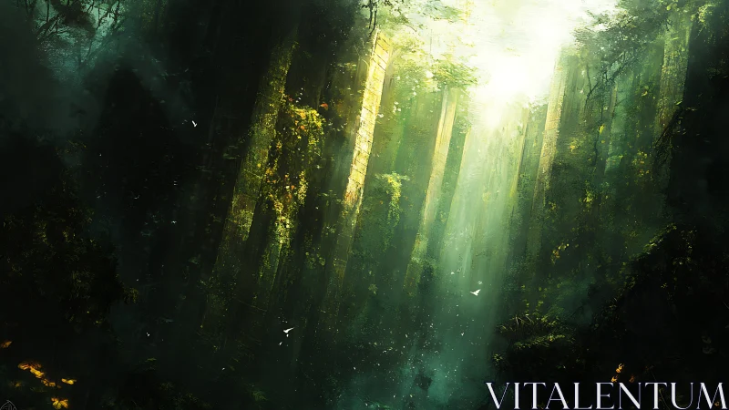 Sunlight Through Stone: A Mystical Canyon Journey.