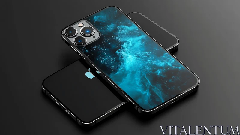 Premium iPhone 12 Pro models displayed with triple camera system