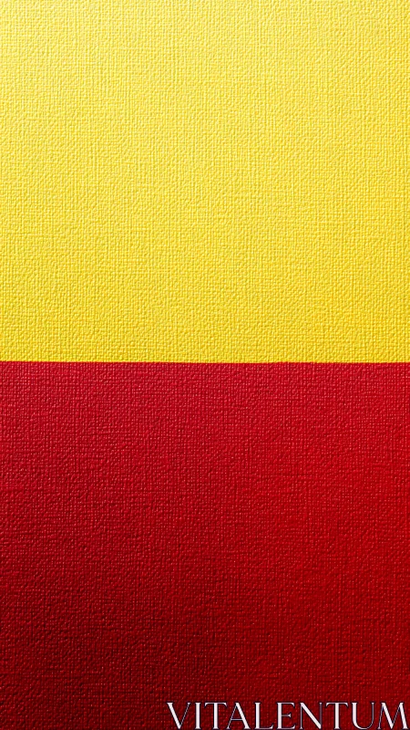 Sunlit yellow collides with crimson calm on textured canvas.