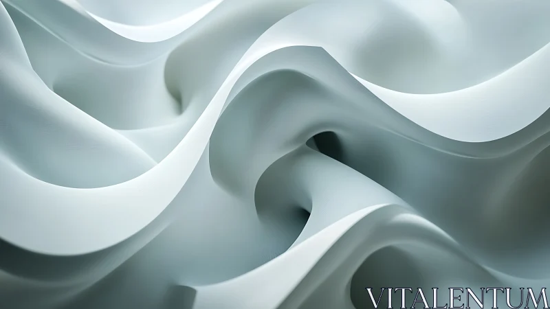 Undulating matte surface with soft specular highlights and smooth topology