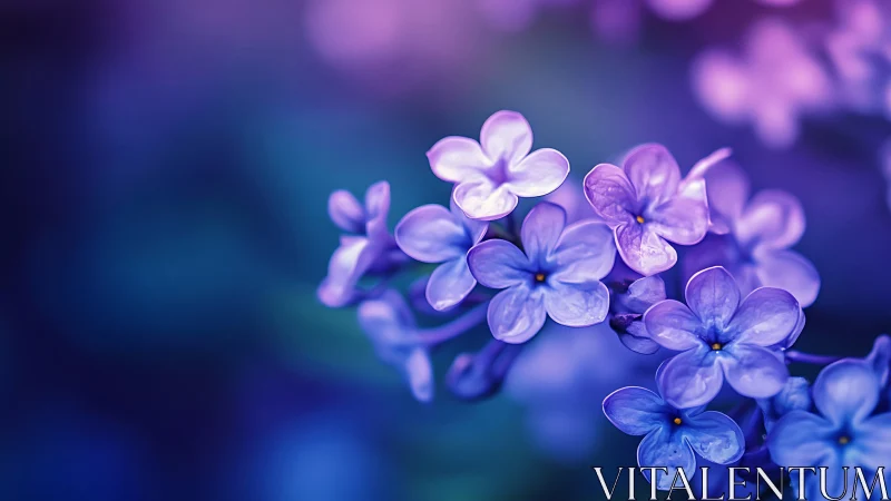 Purple Forget-Me-Nots in Soft Macro Focus.