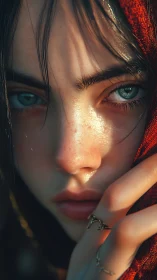 Close portrait studies detailed facial texture and lighting