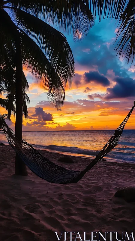 Littoral hammock silhouette under high-saturation tropical sunset.