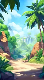 Tropical Paradise Awaits in This Lush Digital Escape.