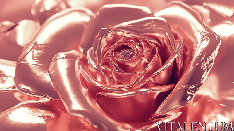 Liquid Rose Form in Luminous Rose Tones.