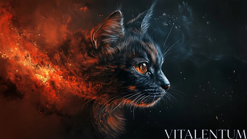 Feline Profile with Dual-Spectrum Elemental Particle Dispersion Effects.