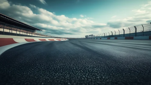 Empty apex curve waits for thunderfast racing ghosts to return.