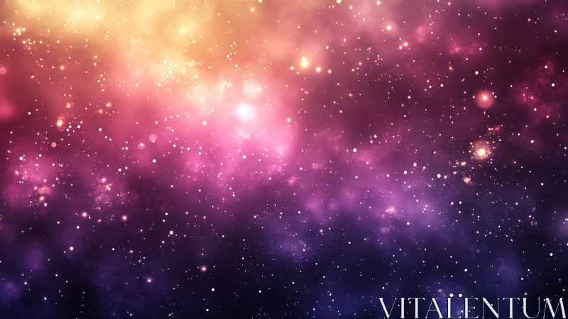 Digital cosmic field shows dense star-like particles