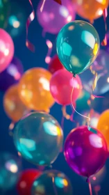 Luminous Orbs Dance in Chromatic Reverie.