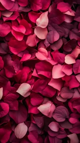 Crimson petal river drifting through velvet twilight hush.