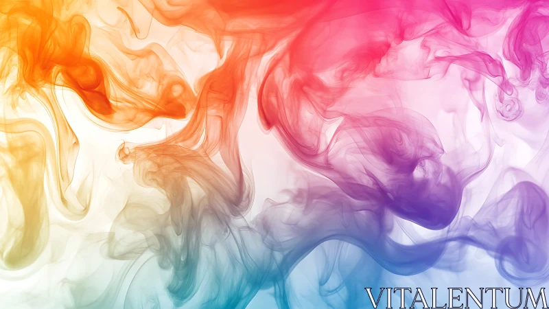 Colorful swirling smoke curls into a luminous abstract nebula.