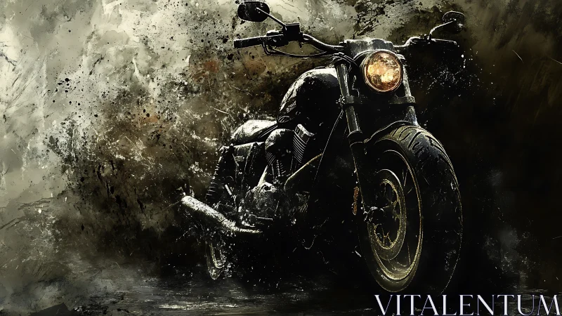 Headlight blaze carves through storm-splattered urban darkness