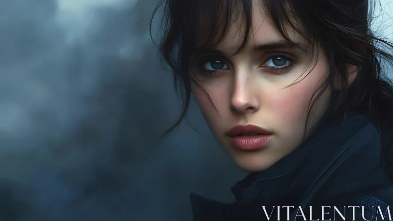 High-detail close-up portrait with cinematic soft-focus depth rendering