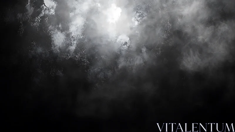 Volumetric luminance diffusing through stratified digital fog.