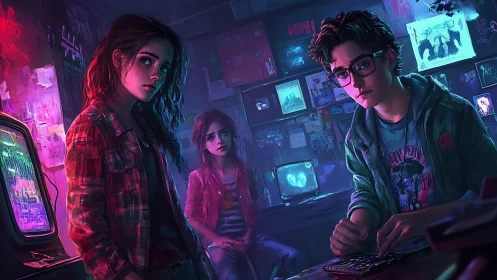 Neon-lit teen sleuths decode a haunted signal in secrecy