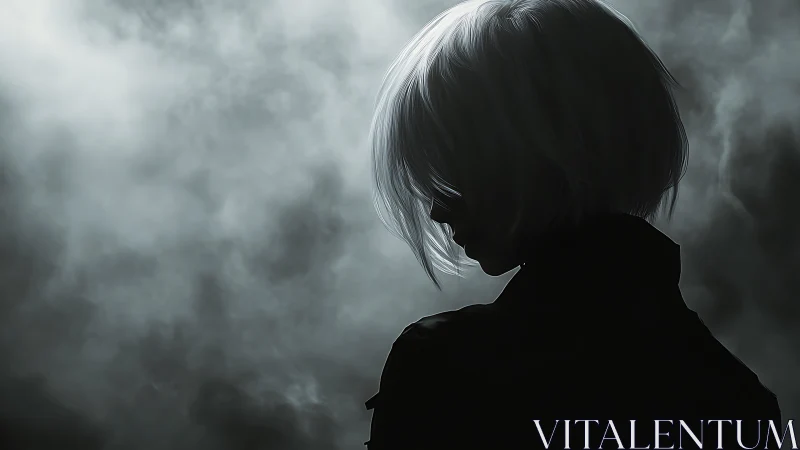 Silver phantom in the fog, quiet profile of shadowlight.