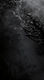 Shadowborn thorns curling across a storm-black void.