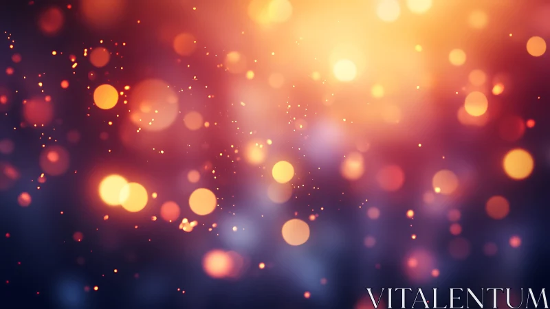 Warm glowing bokeh lights in a dreamy abstract background.