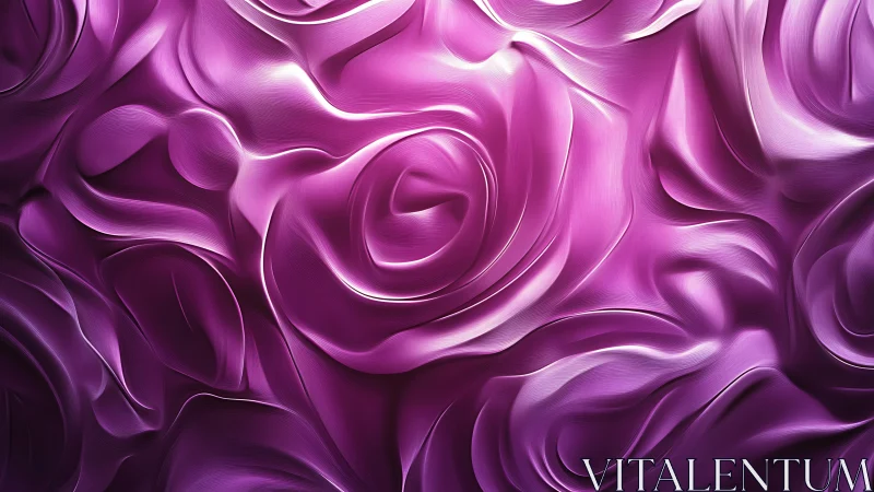 Magenta rose folds form flowing abstract satin surface.