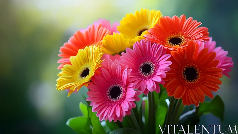 Colorful Gerbera Daisies Bouquet.