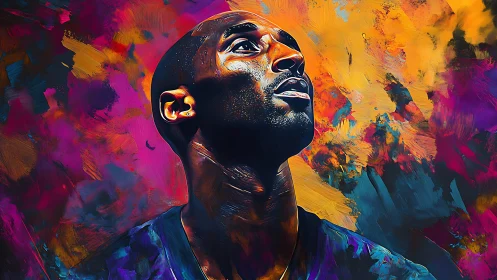 Glimmer of resolve in a storm of electric color.