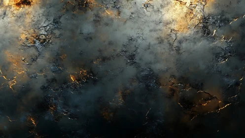 Smoldering cosmic crust where storm clouds learn to burn.