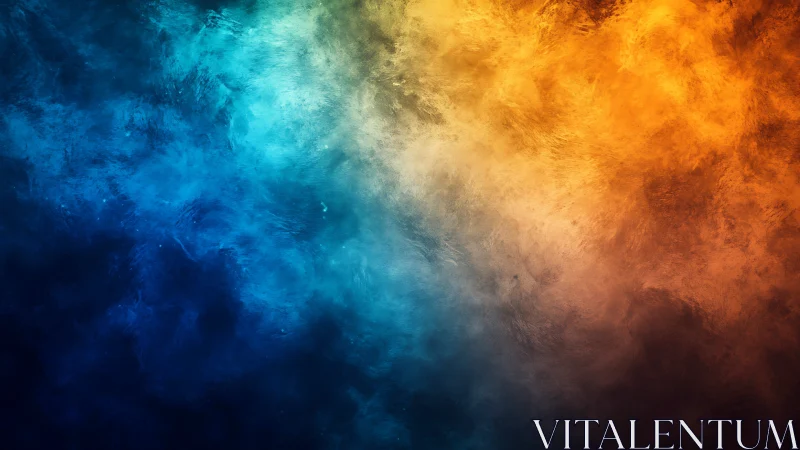 Bicolor abstract gradient shows blue to orange transition