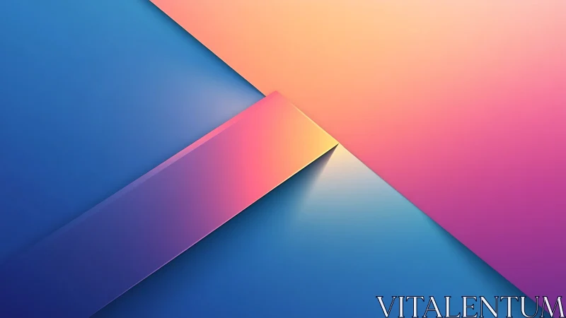 Geometric gradient planes with intersecting diagonal surfaces.