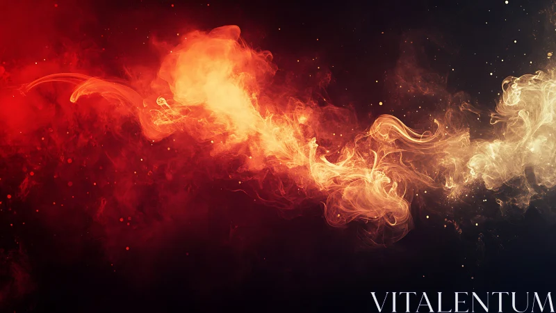 Cosmic Fire Swan Erupts Across the Void