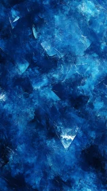 Blue textured digital abstraction shows layered rough surfaces