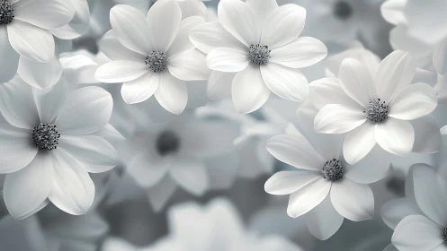 White Daisies with Blurred Background.