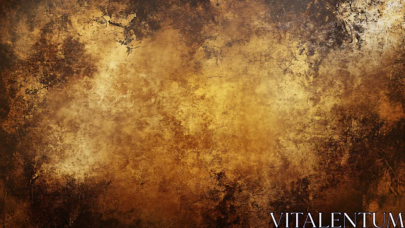 Oxidized ochre patina with high-intensity textural abrasion.