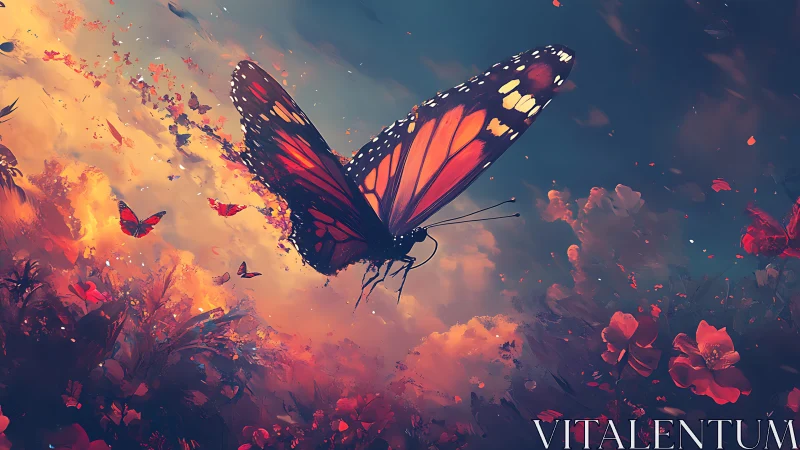 Spectral monarch butterfly in chromatic atmospheric turbulence.