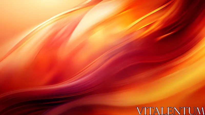 Flowing gradient waves with warm color transitions