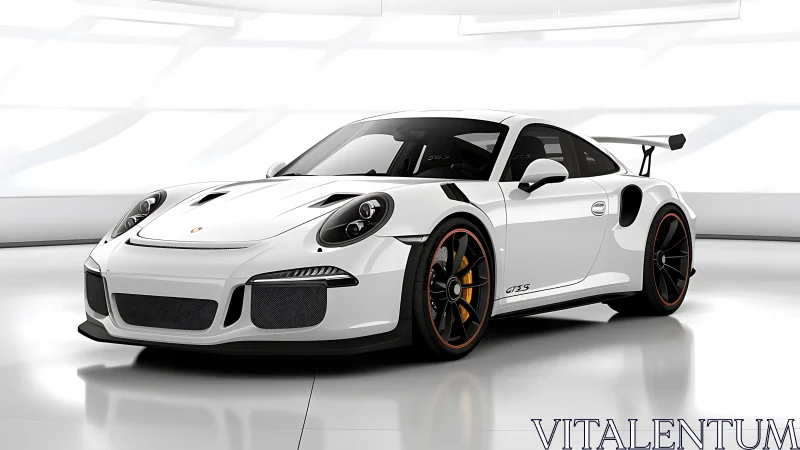 White track-focused sports car with aggressive aero package.