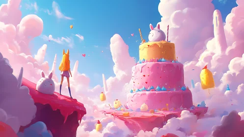Magical Cloud Kingdom Celebrates With a Whimsical Cake