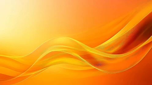 Sunlit Amber Waves Dancing Across a Tangerine Horizon.