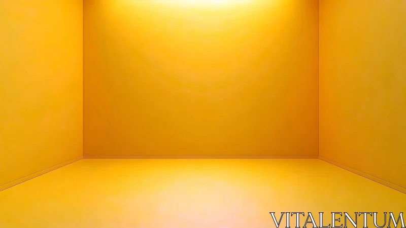 Sunlit yellow chamber turns empty space into glowing stage