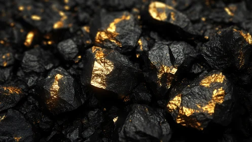 Midnight ore chorus with molten gold whispers aglow.