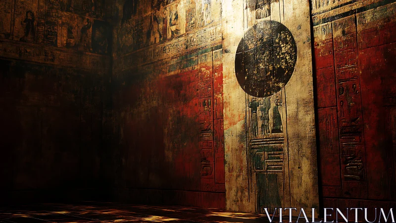 Sunlit chamber of ancient murals and a mysterious eclipse.