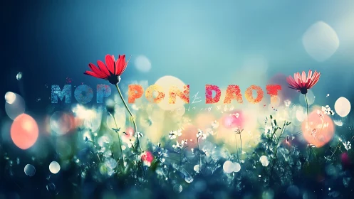 Morning Glory: A Dreamy Garden of Red Flowers and Wonder.