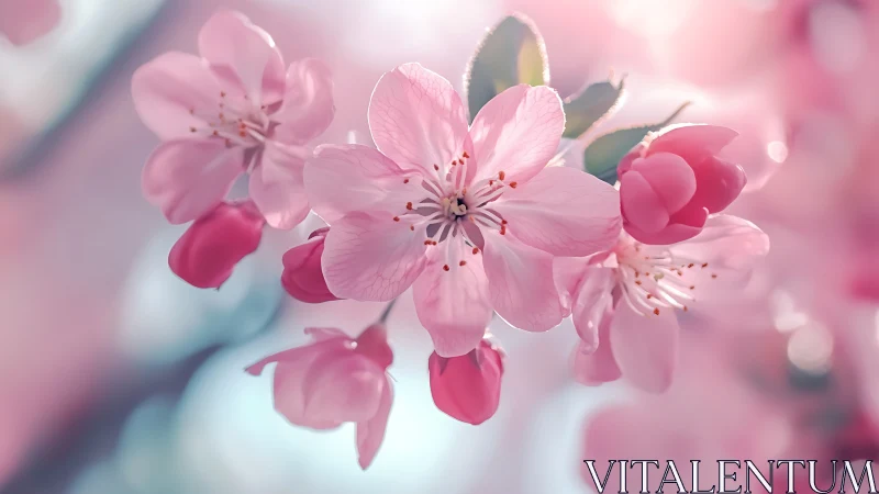 Spring Blossoms in Soft Pink Cascade.