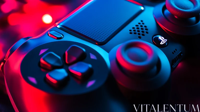 Neon-Soaked Gaming Throne Glows in Electric Crimson.