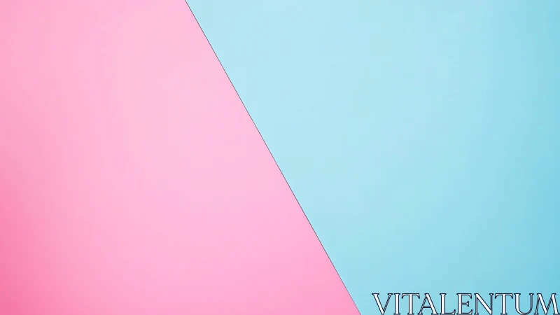 Soft pink meets gentle blue in a calm, modern split scene
