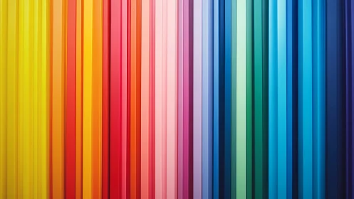Vertical spectrum bars create ordered rainbow color gradient