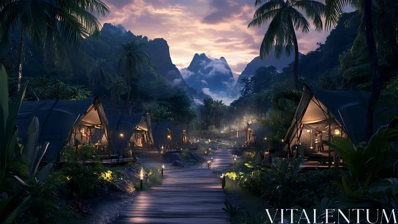 Glowing Tents Welcome You to a Mystical Mountain Valley